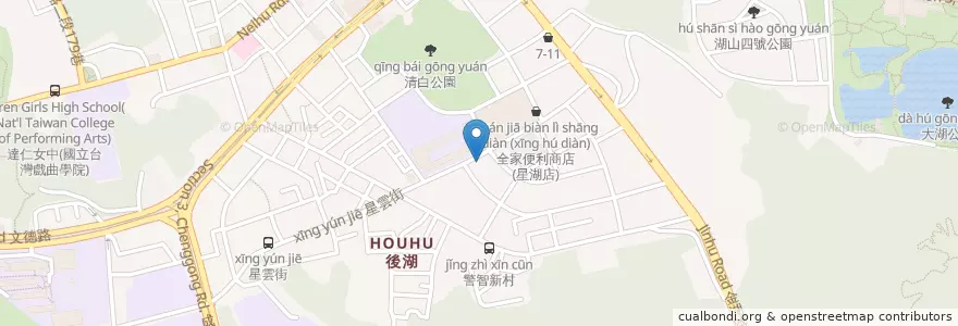 Mapa de ubicacion de 陳文全小吃店 en 타이완, 신베이 시, 타이베이시, 네이후 구.