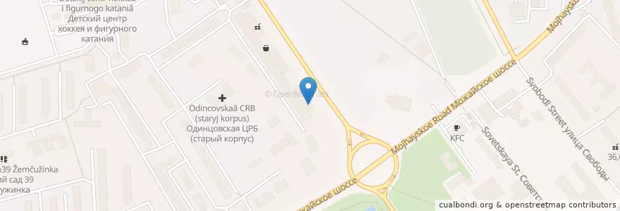 Mapa de ubicacion de А Где Я?! en Rusia, Distrito Federal Central, Óblast De Moscú, Одинцовский Городской Округ.