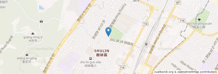 Mapa de ubicacion de 呷冰ㄟ店 en Taiwán, Nuevo Taipéi, 樹林區.