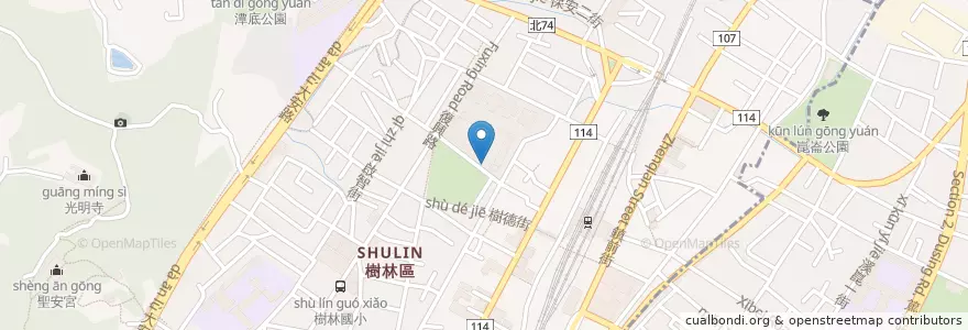 Mapa de ubicacion de 舒時咖啡館 en Taiwan, Nuova Taipei, Distretto Di Shulin.