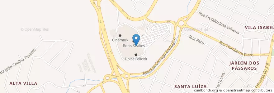 Mapa de ubicacion de Jardineira Restaurante e Forneria en Brasil, Região Sudeste, Minas Gerais, Região Geográfica Intermediária De Varginha, Microrregião Varginha, Varginha.