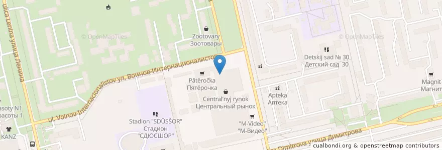 Mapa de ubicacion de mybox en Rússia, Distrito Federal Central, Oblast De Kursk, Городской Округ Железногорск.
