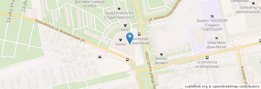 Mapa de ubicacion de mybox en Россия, Центральный Федеральный Округ, Курская Область, Городской Округ Железногорск.