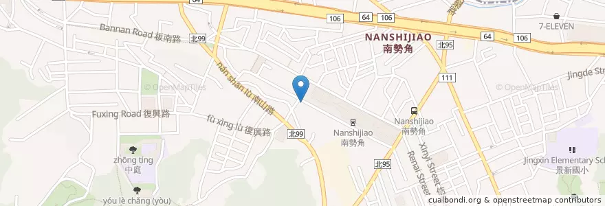 Mapa de ubicacion de 漢唐中醫 en تايوان, تايبيه الجديدة, 中和區.