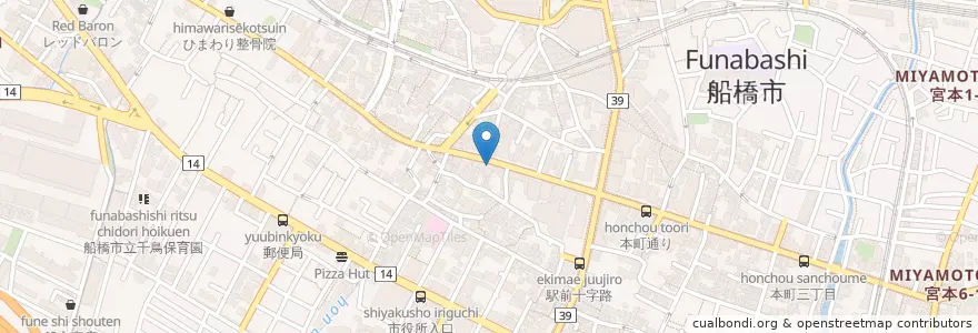 Mapa de ubicacion de Farmer's Bar Spice en Japonya, 千葉県, 船橋市.