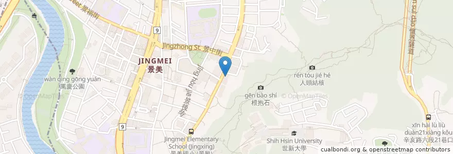 Mapa de ubicacion de 旭明眼科 en تايوان, تايبيه الجديدة, تايبيه, 文山區.