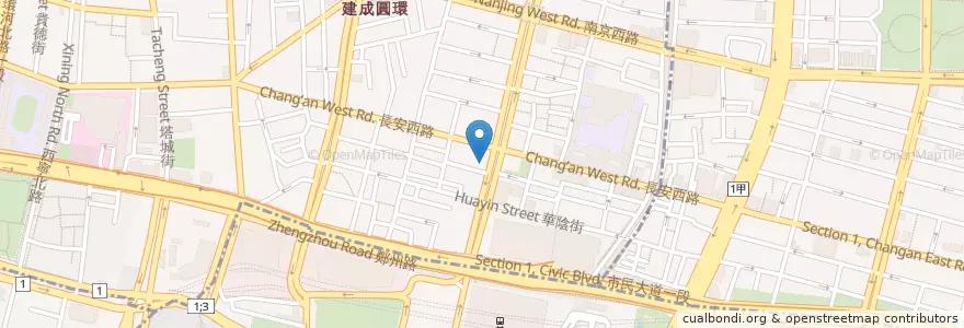 Mapa de ubicacion de 卡馬咖啡 en 타이완, 신베이 시, 타이베이시, 다퉁 구.