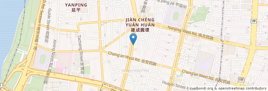Mapa de ubicacion de 臺灣新光商業銀行 en Taïwan, Nouveau Taipei, Taipei, 大同區.