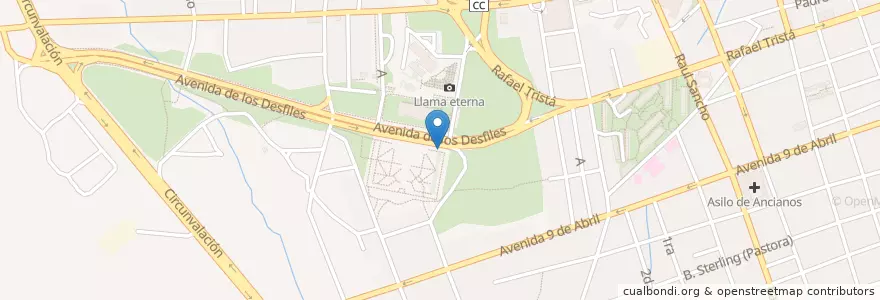 Mapa de ubicacion de WI-FI ETECSA en 쿠바, Villa Clara, Santa Clara, Ciudad De Santa Clara.