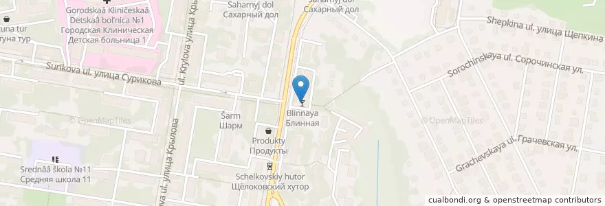 Mapa de ubicacion de Блинная en ロシア, 沿ヴォルガ連邦管区, ニジニ・ノヴゴロド州, ニジニ・ノヴゴロド管区.