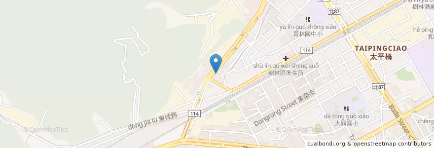 Mapa de ubicacion de 炭燒羊肉爐 en Tayvan, 新北市, 樹林區.