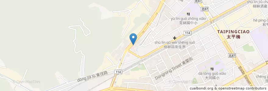 Mapa de ubicacion de 育智幼兒園 en Taiwán, Nuevo Taipéi, 樹林區.