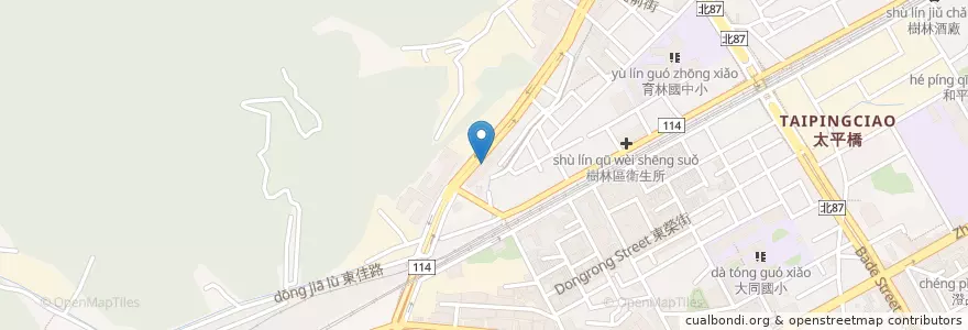 Mapa de ubicacion de 樹林區農會東山辦事處 en 臺灣, 新北市, 樹林區.