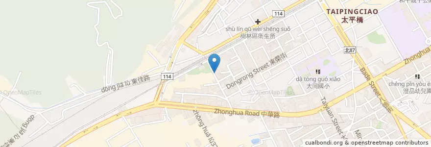 Mapa de ubicacion de 忠正宮 en تایوان, 新北市, 樹林區.
