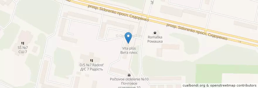 Mapa de ubicacion de Вита плюс en ロシア, 北西連邦管区, Мурманская Область, Городской Округ Апатиты.