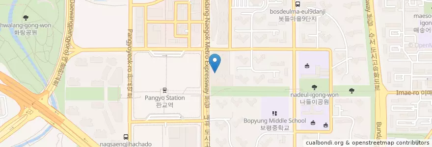 Mapa de ubicacion de 연세CS치과의원 en Zuid-Korea, Gyeonggi-Do, 분당구.