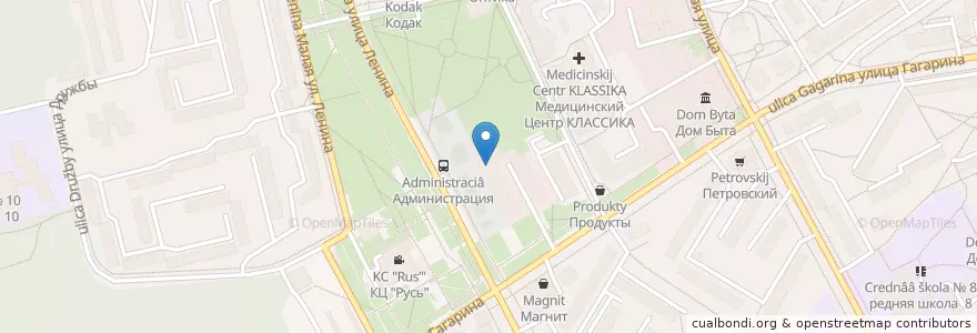 Mapa de ubicacion de Городской Суд en Rússia, Distrito Federal Central, Oblast De Kursk, Городской Округ Железногорск.