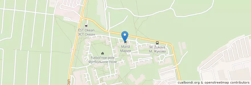 Mapa de ubicacion de Мария en ロシア, 中央連邦管区, Курская Область, Городской Округ Железногорск.