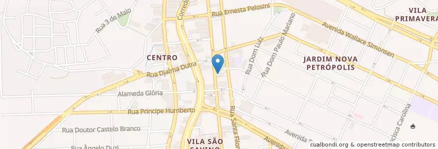 Mapa de ubicacion de Multipark en برزیل, منطقه جنوب شرقی برزیل, سائوپائولو, Região Geográfica Intermediária De São Paulo, Região Metropolitana De São Paulo, Região Imediata De São Paulo, São Bernardo Do Campo.