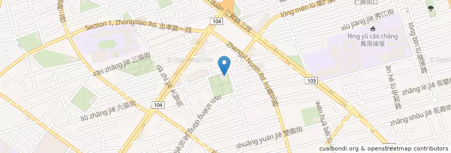 Mapa de ubicacion de 六張閱覽室 (2F) en Taiwan, 新北市.