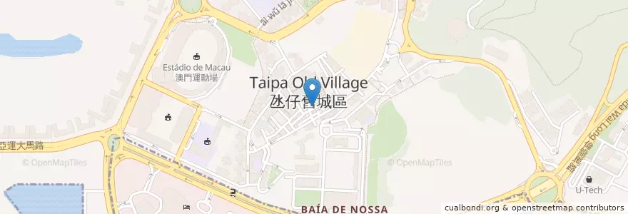 Mapa de ubicacion de 大利來記 en China, Cantão, Macau, Taipa, 珠海市, Nossa Senhora Do Carmo, Coloane, 香洲区, São Francisco Xavier.