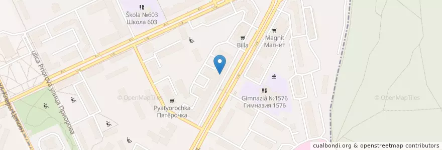 Mapa de ubicacion de Сбербанк en Russie, District Fédéral Central, Moscou, Северный Административный Округ, Район Коптево.