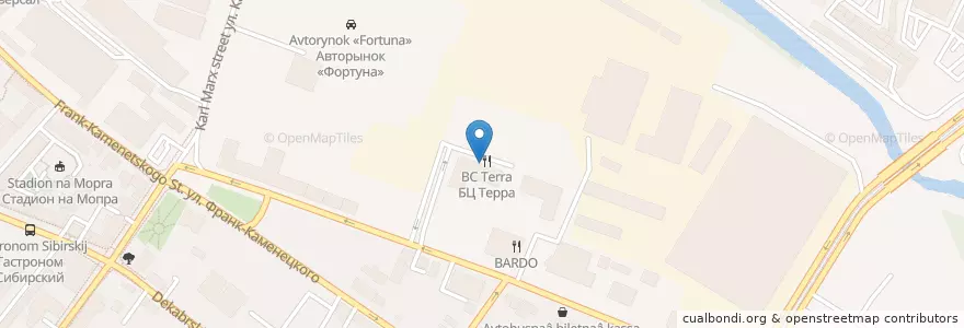 Mapa de ubicacion de ТеRRитория Coffe en Russia, Siberian Federal District, Irkutsk Oblast, Городской Округ Иркутск.