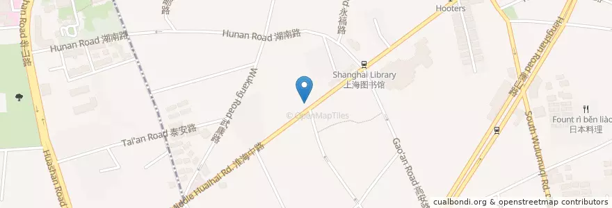 Mapa de ubicacion de MOST Restaurant en China, Shanghai, Xuhui.