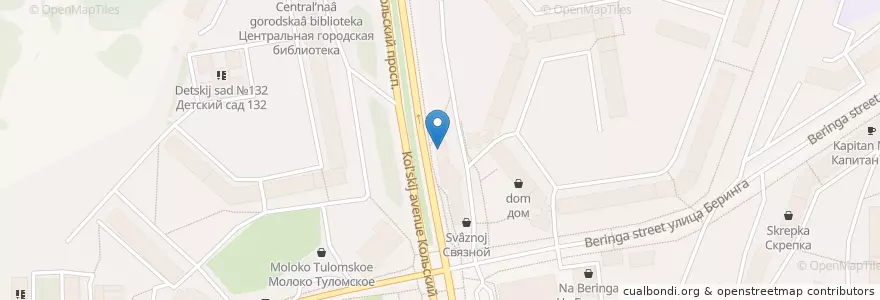 Mapa de ubicacion de Суши Шоп en Rusland, Северо-Западный Федеральный Округ, Мурманская Область, Городской Округ Мурманск.