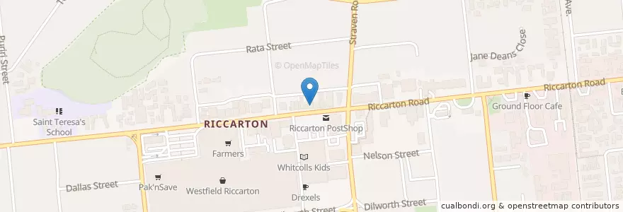 Mapa de ubicacion de Joyful en Yeni Zelanda, Canterbury, Christchurch City, Halswell-Hornby-Riccarton Community.