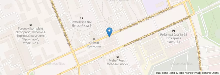 Mapa de ubicacion de Заравшон en Rusia, Distrito Federal Central, Москва, Северный Административный Округ, Головинский Район.