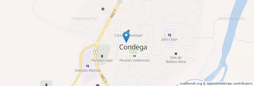 Mapa de ubicacion de Valhalla en Nicaragua, Estelí, Condega (Municipio).