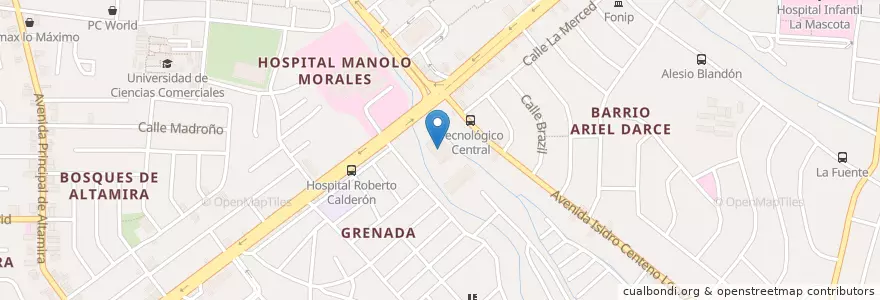 Mapa de ubicacion de Tip Top La Gran Via en ニカラグア, マナグア県, Managua (Municipio).