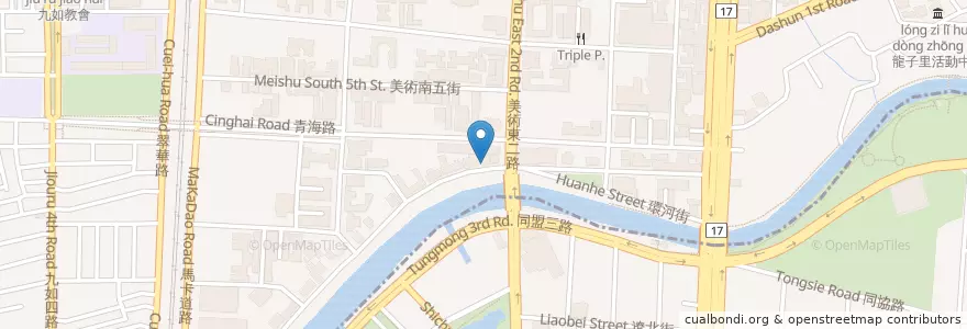 Mapa de ubicacion de 鄧師傅滷味 en 臺灣, 高雄市, 鼓山區.