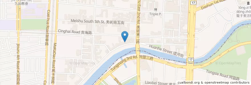 Mapa de ubicacion de Maddalena 美地瑞斯 en Tayvan, Kaohsiung, 鼓山區.