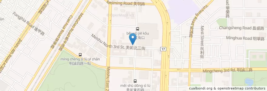Mapa de ubicacion de 及第家手作早午餐 en Taiwán, Kaohsiung, 鼓山區.