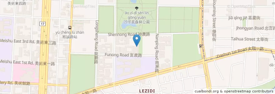 Mapa de ubicacion de 迷路小章魚 高雄店 en تايوان, كاوهسيونغ, 鼓山區, 三民區.
