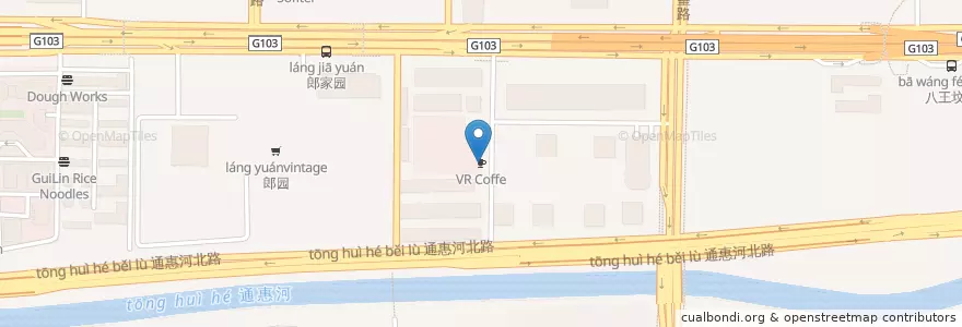 Mapa de ubicacion de VR Coffe en China, Peking, Hebei, 朝阳区 / Chaoyang.