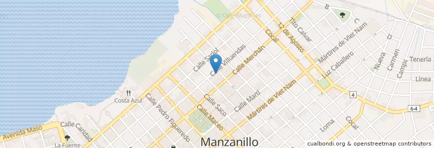 Mapa de ubicacion de Escuela en Kuba, Granma, Manzanillo, Ciudad De Manzanillo.