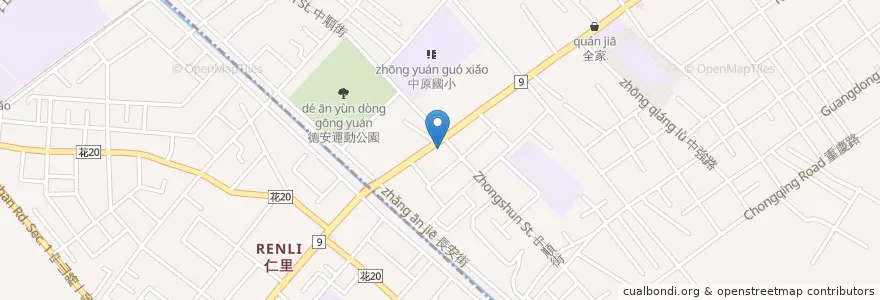Mapa de ubicacion de 八方雲集 en Taiwan, 臺灣省, Hualien, 吉安鄉, 花蓮市.