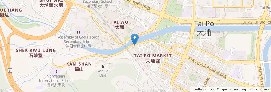 Mapa de ubicacion de 三多 (順興) 小食 en 中国, 香港 Hong Kong, 广东省, 新界 New Territories, 大埔區 Tai Po District.