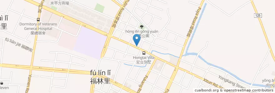 Mapa de ubicacion de 德維中西藥局 en Taiwán, Taichung, 西屯區.