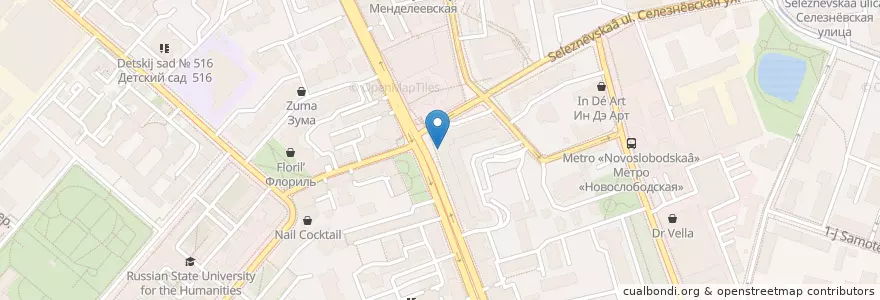Mapa de ubicacion de ВТБ en Rusland, Centraal Federaal District, Moskou, Центральный Административный Округ, Тверской Район.