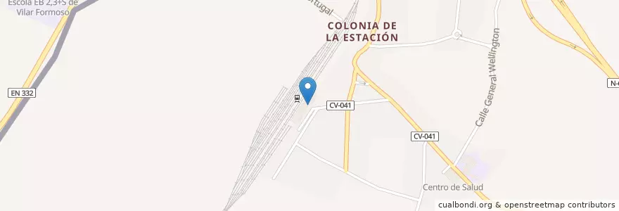 Mapa de ubicacion de Guardia Civil (Extranjería) en Espanha, Castela E Leão, Salamanca, Comarca De Ciudad Rodrigo, Fuentes De Oñoro.
