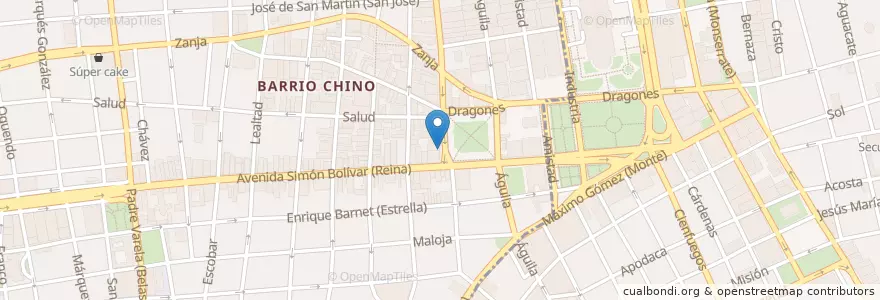 Mapa de ubicacion de Cajeros Automáticos en کوبا, La Habana, La Habana Vieja, Centro Habana.