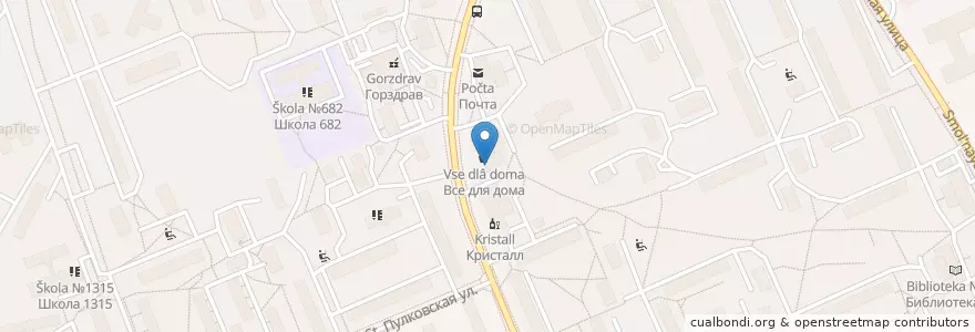 Mapa de ubicacion de Столички en Rusland, Centraal Federaal District, Moskou, Северный Административный Округ, Головинский Район.