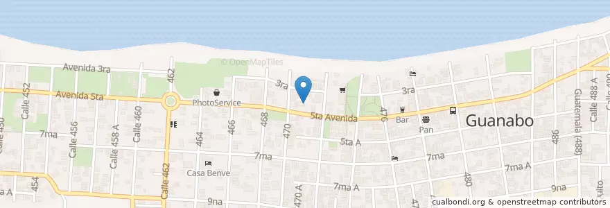 Mapa de ubicacion de Cajero Automático en Küba, La Habana, Habana Del Este.
