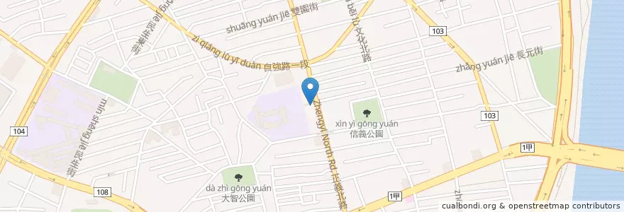 Mapa de ubicacion de 台新國際商業銀行 en Taiwan, Neu-Taipeh.