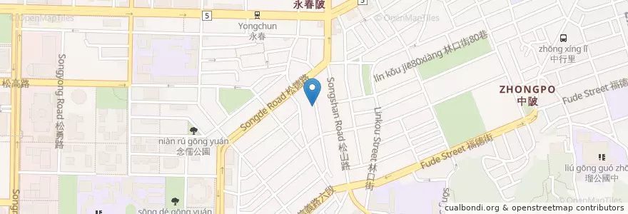 Mapa de ubicacion de 劉玄統診所 en 台湾, 新北市, 台北市, 信義区.