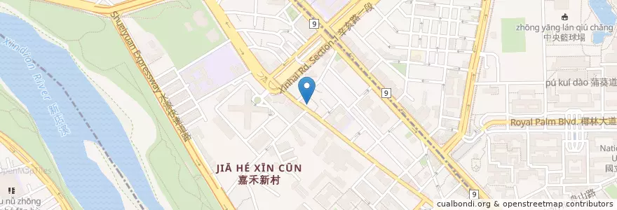 Mapa de ubicacion de 吉米卡潛艇堡 en 台湾, 新北市, 台北市, 中正区.